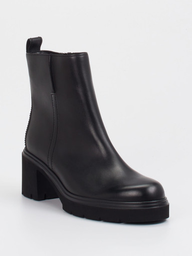 Gabor – Blockabsatz-Stiefelette aus Kalbleder schwarz