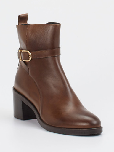 Konstantin Starke – Stiefelette aus Kalbleder Braun