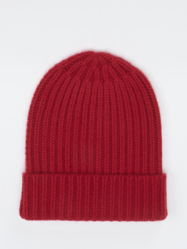 HURRAY – Beanie aus Kaschmir in Dunkelrot