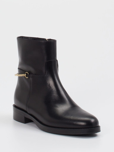 Konstantin Starke – Stiefelette aus Kalbleder Schwarz