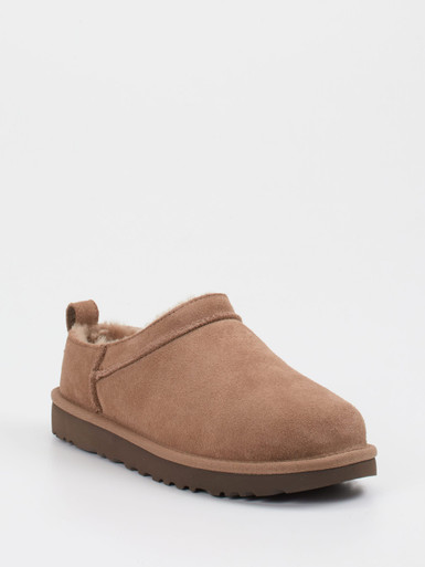 UGG – Lammfell-Clogs aus Veloursleder braun
