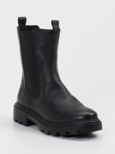 Ara – Chelsea-Stiefelette aus Kalbleder Schwarz