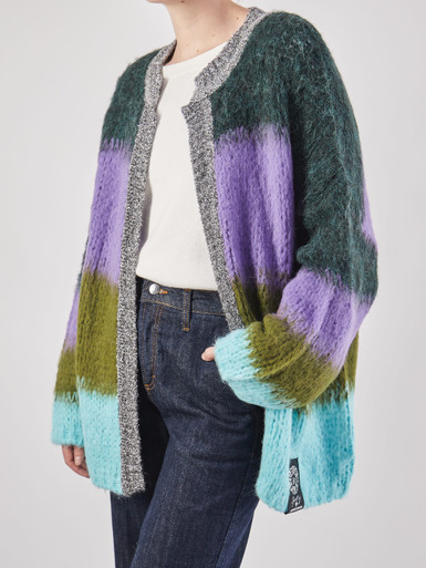 Yippie Hippie – Strickjacke aus Textil Dunkelgrün