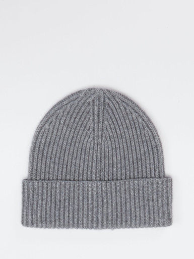 FLONA – Strickmütze aus Kaschmir in Grau