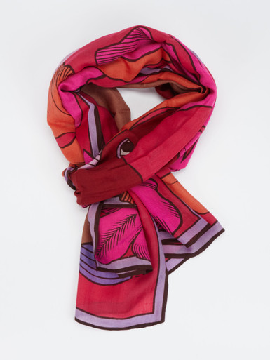 Inouitoosh – Schal aus Wolle in Kirschrot