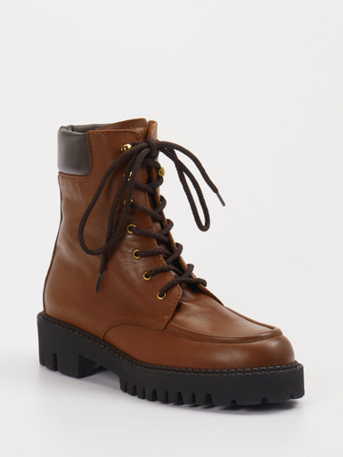 Truman's – Schnürboots aus Lammleder braun