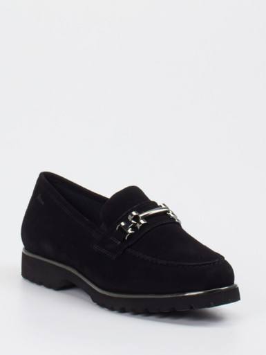 Sioux – Loafer aus Veloursleder Schwarz