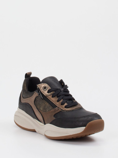 Xsensible – Chunky Sneaker aus Kalbleder schwarz