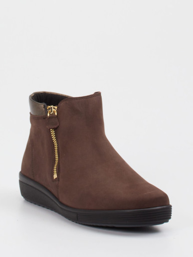 Christian Dietz – Komfort-Stiefelette aus Nubukleder braun