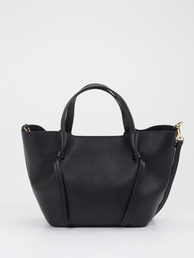 Konstantin Starke – Schultertasche aus Kalbleder schwarz