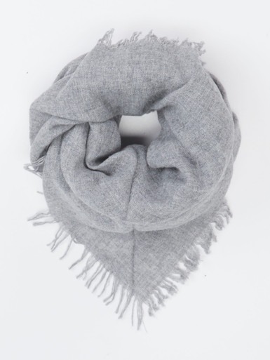 Blui – Dreieckstuch aus Textil in Hellgrau