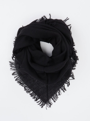 Blui – Dreieckstuch aus Kaschmir-Mix Schwarz