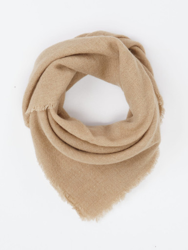 Blui – Dreieckstuch aus Kaschmir-Mix in Beige