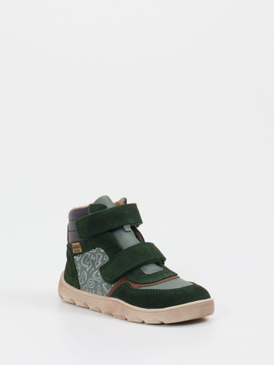 develab – Winter-Sneaker aus Kalbleder tannengrün