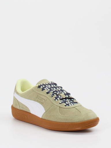 Puma – Retro-Sneaker aus Veloursleder salbeigrün