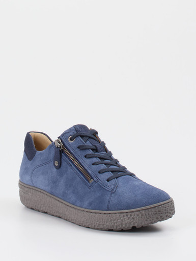 Hartjes – Komfort-Sneaker aus Veloursleder blau
