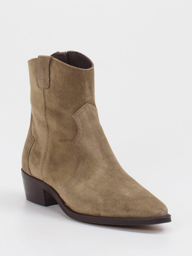 Ralph Harrison – Stiefeletten aus Veloursleder sandbeige