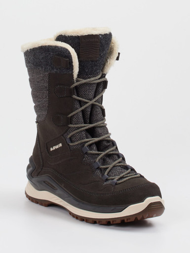 Lowa – Winterstiefel aus Veloursleder dunkelbraun