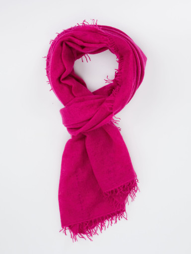 Konstantin Starke – Schal aus Wolle in Fuchsia