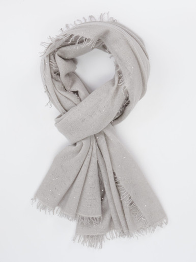 Konstantin Starke – Schal aus Feinstrick mit Pailletten