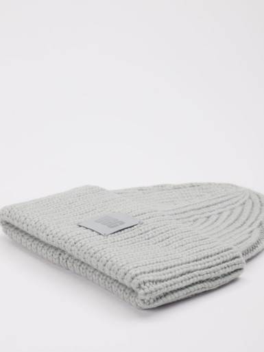 Damen Breit Gerippte Beanie