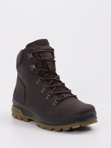 Ecco – Wanderstiefel aus Kalbleder Dunkelbraun