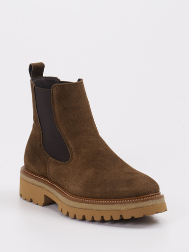 Ralph Harrison – Chelsea Boots aus Veloursleder braun