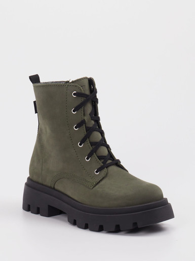 Richter – Schnürboots aus Nubukleder Olivgrün