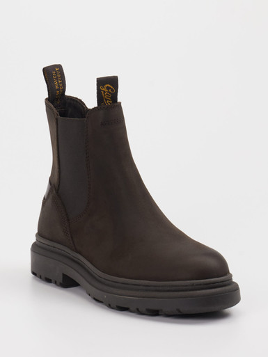 Gant – Chelsea Boots aus Leder in Dunkelbraun