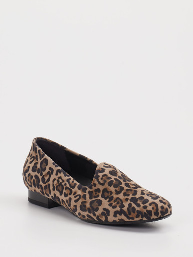 Semler – Slipper aus Leder mit Leoprint