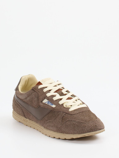 Autry – Retro-Sneaker aus Veloursleder braun