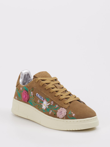 Autry – Sneaker aus Veloursleder cognacfarben