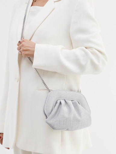 Konstantin Starke – Mini-Bag aus Leder silber