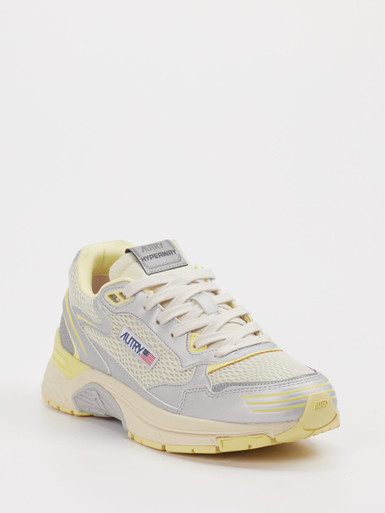 Autry – Sneaker aus Velour und Textil Cremebeige