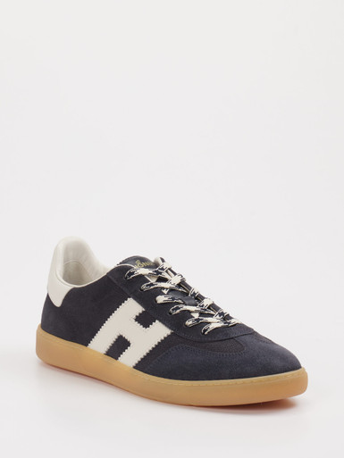 Hogan – Sneaker aus Veloursleder in Dunkelblau