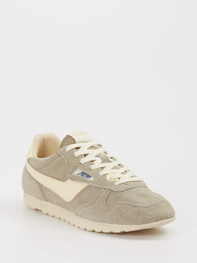 Autry – Sneaker aus Veloursleder in Beigegrau