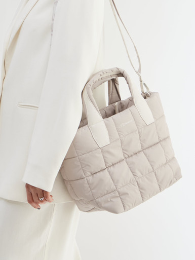 VeeCollective Berlin – Shopper aus Nylon in Steingrau