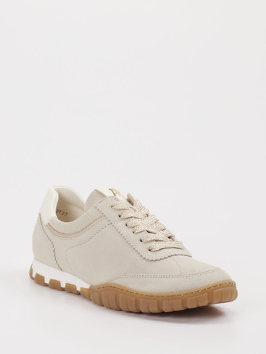 Paul Green – Sneaker aus Veloursleder in Beige