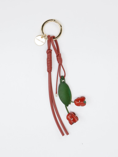 Viamailbag – Taschenanhänger aus Textil Dunkelrot