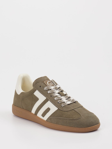 Back 70 – Retro-Sneaker aus Veloursleder olivgrün