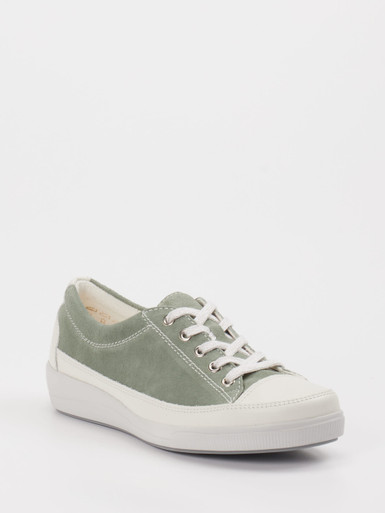 Christian Dietz – Sneaker aus Veloursleder salbeigrün