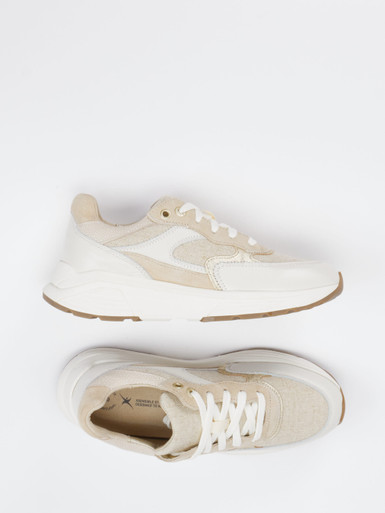 XSENSIBLE – Chunky Sneaker aus Kalbleder beige
