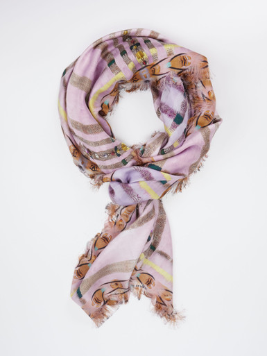 Pierre-Louis Mascia – Modetuch aus Webstoff in Roséviolett