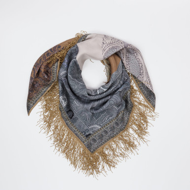 Pierre-Louis Mascia – Halstuch aus Seide mit Fransen