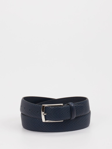 Konstantin Starke – Business-Gürtel aus Kalbleder Dunkelblau