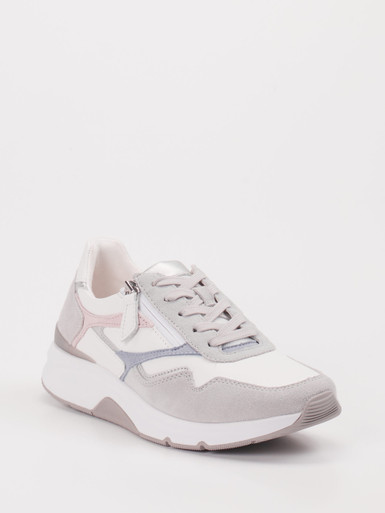 Gabor Comfort – Sneaker aus Veloursleder Offwhite