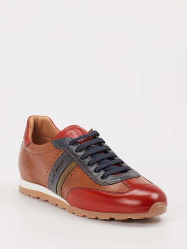 Galizio Torresi – Retro-Sneaker aus Kalbleder Braun