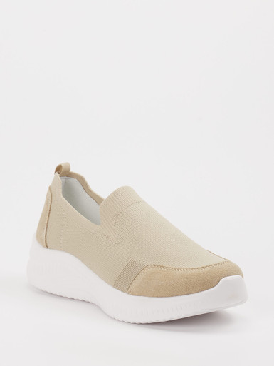 Ara – Slip-On-Sneaker aus Textil in Beige