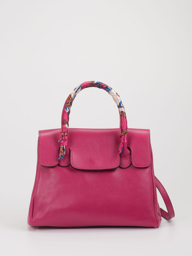 Marlon Firenze – Handtasche aus Leder Pinkfuchsia