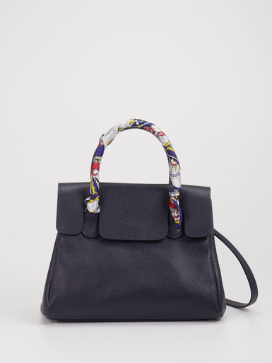 Marlon Firenze – Handtasche aus Kalbleder Dunkelblau